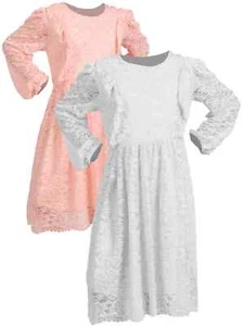 Children Party Dress Lace Winter Princess Flowers 30526 - Picture 1 of 16