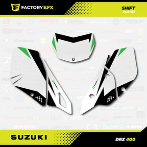 Green Shift # Number Plate Graphics Kit fits Kawasaski Klx400SM KLX 400 klx400 - Picture 1 of 2