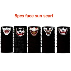 5x Joker Cara Cuello Tubo Bufanda Motociclista Ciclismo Esquí Snood Bandana Prendas para la cabeza - Imagen 1 de 10