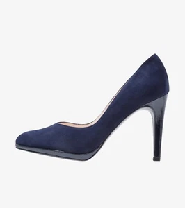 Zapatos de salón Peter Kaiser HERDI lacado de cuero azul 37/4 EXCELENTE estado - Imagen 1 de 5