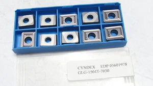 10 Stück CYNDEX GLG-1504T-7030 Grade Hartmetalleinsätze 05601978 - Bild 1 von 2