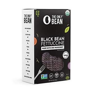 The Only Bean - Organic Black Bean Fettuccine Pasta - High Protein Keto Frien...