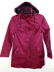 NEW WOMENS MEDIUM GARNET UGG TRENCH RAIN JACKET COAT WATERPROOF 1019954 $295 - Picture 1 of 5