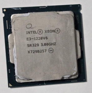 INTEL PROCESSOR CPU XEON E3-1220 v6 3.0HZ SR329 - LGA 1151 - PULLED AND WORKING - Picture 1 of 1