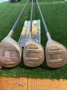 Square Two Ladies LPGA Wood Set Driver 3 Woods 5 Hybrid Graphite Shafts - Picture 1 of 9