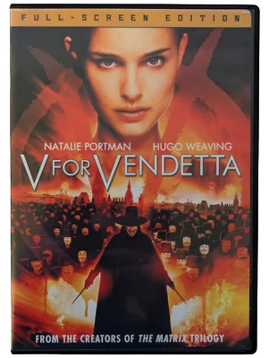 V for Vendetta (DVD, 2005, Full-Screen Edition) Natalie Portman & Hugo Weaving - Image 1 of 2