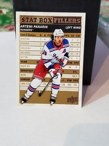2023-24 Upper Deck Series 1 Stat Box Fillers GOLD #SB-22 Artemi Panari