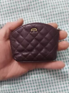 Vintage 1980s Etienne Aigner Brown Leather Change Purse - Picture 1 of 5