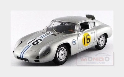 1:43 Best Porsche 356B Abarth #16 Winner 3H Daytona 1963 C.Cassel Silver BE9689 - Immagine 1 di 2