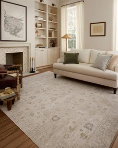 Loloi Chris Loves Julia Louisa Collection LOI-01 Oatmeal/Stone 2'-7" x 10'-0"... - Picture 1 of 6