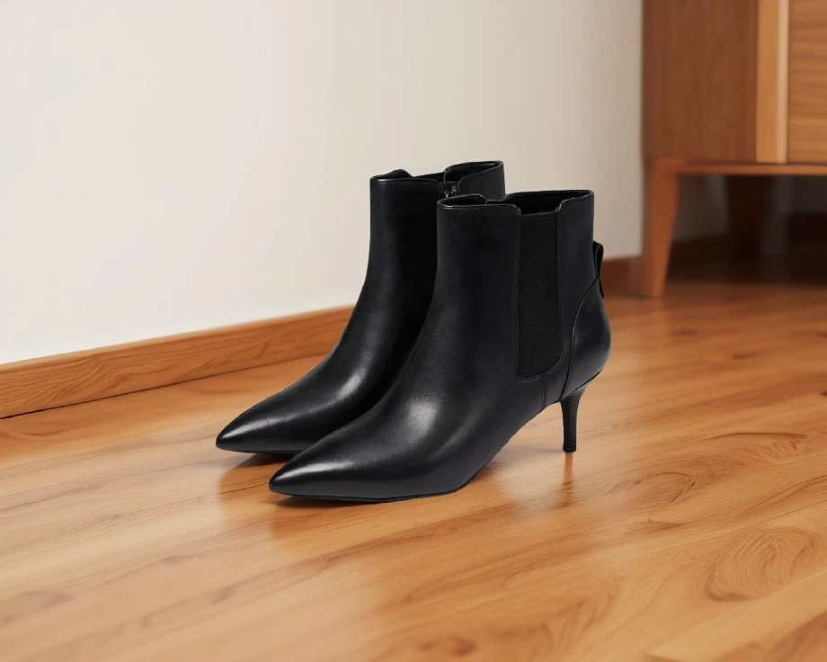 Botines de vestir Cole Haan para mujer Go To Park punta puntiaguda cuero negro talla 7B nuevos en caja Foto 1 de 4