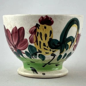 BOL ANCIEN Faïence Décor Peint "COQ", Vintage bowl 19th, digoin/sarreguemines... - Picture 1 of 9