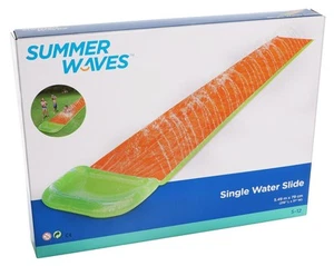 Summer Waves Wasserrutsche 5,49m Wasser Rutschbahn mit Sprinkler Wasserbahn - Bild 1 von 4