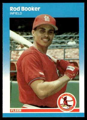 1987 Fleer Update Rod Booker St. Louis Cardinals #U-7 - Image 1 of 2