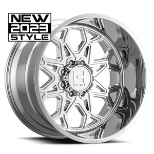 20x12 Hostile H132 Anvil Armor Plated (Chrome) Wheels 8x170 (-44mm) Set of 4 - Picture 1 of 5