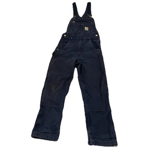 Carhartt Duck Bib Overalls 28x32 Relaxed Fit Navy Blau Ro1-M K4 - Bild 1 von 9