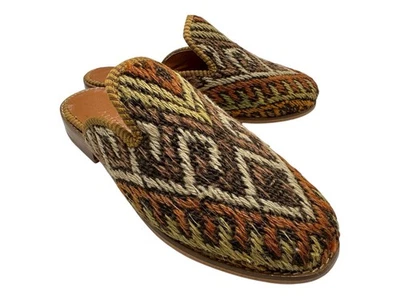 Handmade Rug Slipper US-9 (EU-39) (sole-hard leather. lining-leather) for Women - Image 1 of 4