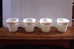 Vintage Corelle Haken Griff Tee Kaffee Gewürz Tasse Schmetterling Gold USA - Bild 1 von 5