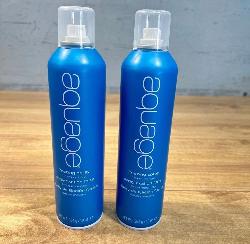 Paquete de 2 spray congelador AQUAGE laca para el cabello de sujeción máxima 10 oz Ea EC Foto 1 de 1