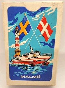 Malmo Playing Cards Poker Ship Lighthouse Flags New Sealed Deck - Picture 1 of 3