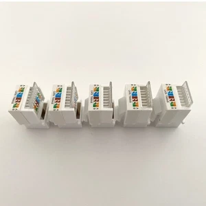 CAT6 RJ45 Keystone Jacks Module Connector Ethernet for CAT6 Ethernet Cable - Afbeelding 1 van 8