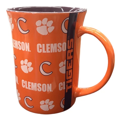 NCAA Clemson Tigers 16oz Ceramic Line Up Repeater Mug Cover