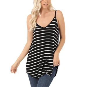 Womens Tank Top Cami Front and Back Reversible Spaghetti Cami - Picture 1 of 2