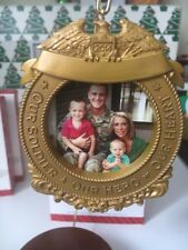 Our Hero Soldier Christmas Tree Hallmark Keepsake Photo Frame Ornament New IB