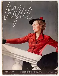 HORST Cecil Beaton CHANEL Paris Vogue November 1935 Schiaparelli BENIGNI Lelong - Picture 1 of 19