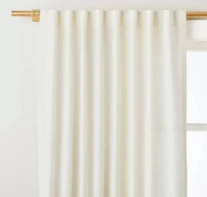 Hearth & Hand with Magnolia Allover Texture Curtain Panel Beige 54x108" - Imagen 1 de 9