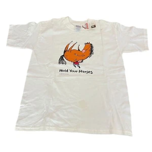 Camiseta De Colección Jared Lee Studio Blanca SS Hold Your Horse, Talla L (14-16) Nueva Con Etiquetas Defecto - Imagen 1 de 9