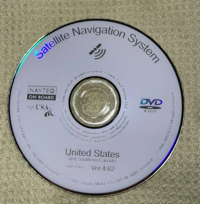 2006 to 2009 Acura MDX Navigation DVD U.S Map 2007 Ver. 4.62 🔶 - Image 1 of 4
