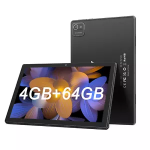 10.1 In Tablet 64 GB (256GB TF) Quad Core PC HD 4G RAM Dual BOX 5G Wi-Fi 6000mAh - Picture 1 of 10