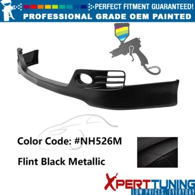 Fits 06-08 Acura TSX EURO-R Style Painted NH526M Front Lip Lower Chin Spoiler PU Foto 1 de 4