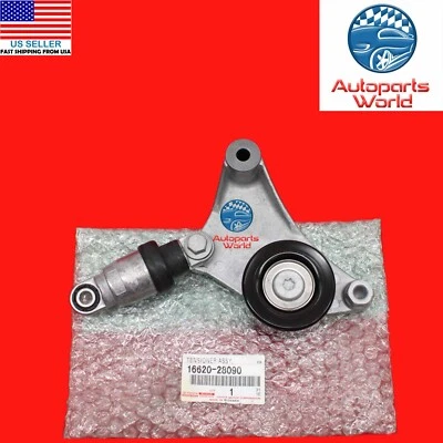 GENUINE TOYOTA CAMRY HIGHLANDER RAV4 tC 2.4L 2AZFE BELT TENSIONER 16620-28090 - Image 1 of 4