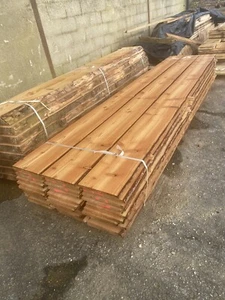Waney Edge Beautiful British Larch Cladding 12ft 3.7m - Picture 1 of 4