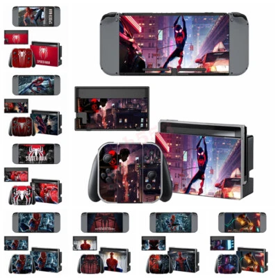 For Nintendo Switch Joy Con Dock Spiderman Series Theme Decal Wrap Sticker AU - image 1 of 2