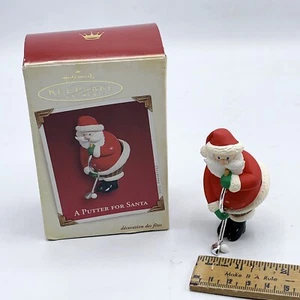 NEW HALLMARK KEEPSAKE ORNAMENT A PUTTER FOR SANTA 2005 GOLFER - Picture 1 of 3