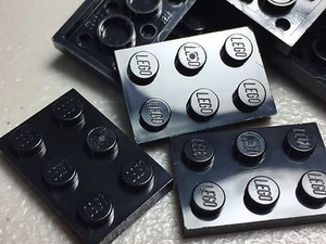 LEGO schwarz 2X3 Platten Teil 3021 (x25) authentische Bauplatten Neu - Bild 1 von 7