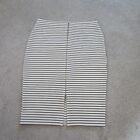Atmosphere Ivory/Black Striped Body on Skirt exposed zip to front size 16