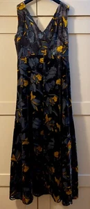 French Connection Velvet  Maxi Dress Size 14. Chest 38”, Length 58” Worn Once - Picture 1 of 9