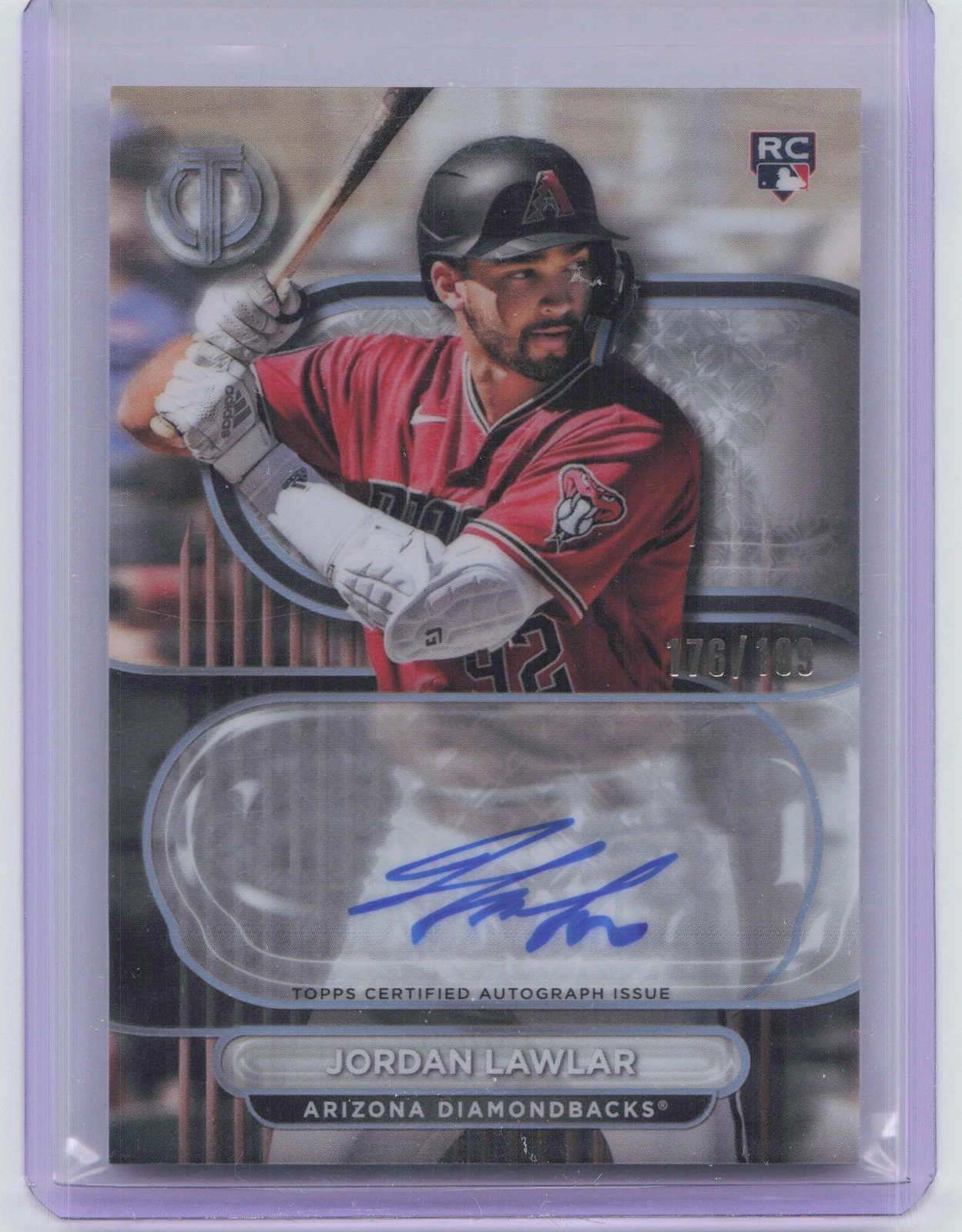 2024 Topps Tribute #TA-JL Jordan Lawlar Tribute Autographs #/199