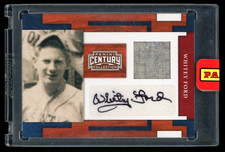 Whitey Ford 2010 Panini Century Certified Jersey Autograph #/25 New York Yankees