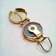 Solid Brass Nautical British Military Compass ~ Lensatic Pocket Compass gift