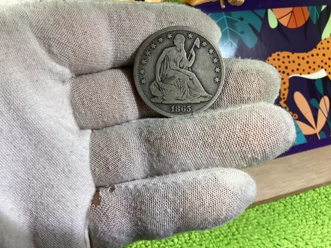 1865 S SEATED LIBERTY HALF DOLLAR IN BCW SLAB Cover