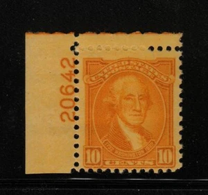 1932 Washington Bicentennial Sc 715 MNH plate number Hebert CV $58 - Picture 1 of 1