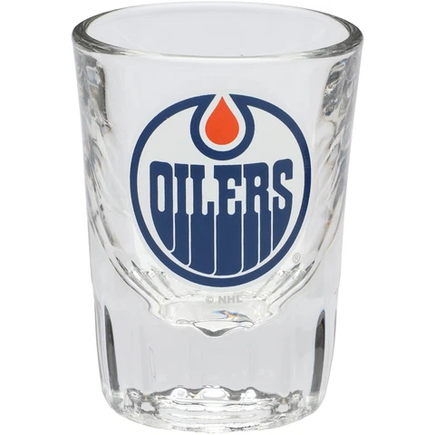 Edmonton Oilers 2oz. Fluted Collector Shot Glass Cover