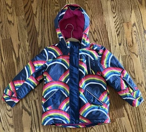 Mini BODEN girls hooded ski jacket sz 6-7Y - Picture 1 of 8