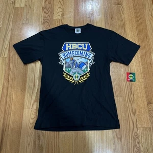 Cross Colours HBCU Homecoming Shirt Mens Sz Large Tie College African American - Picture 1 of 6