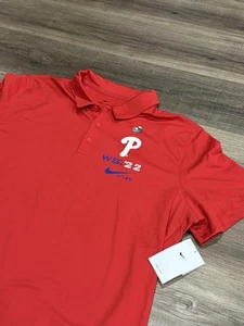 Philadelphia Phillies Nike Polo Shirt Mens XXL  Dri-Fit World Series NWT Shirt - Picture 1 of 6